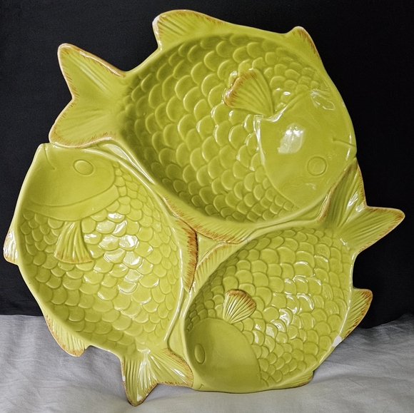 Ceramic fish serving platter - Picture 2 of 8